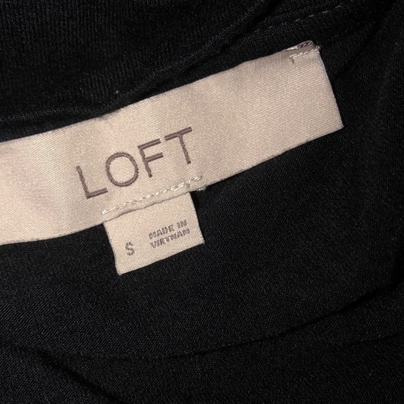 Ann Taylor LOFT size small black T-shirt dress - Picture 5 of 6